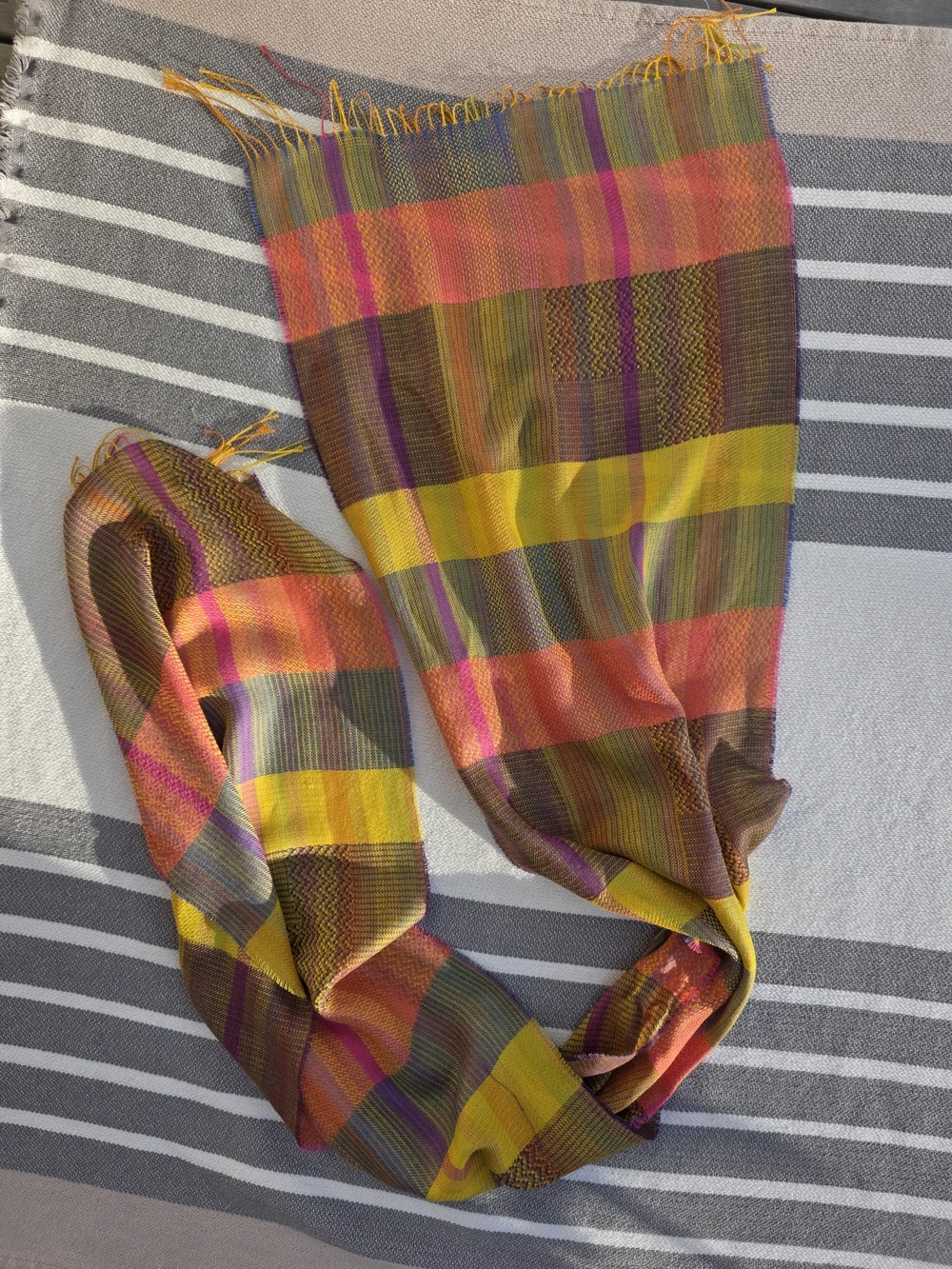 Sol Brand Silk & Alpaca Lightweight Long Scarf Wrap Warm Cllors